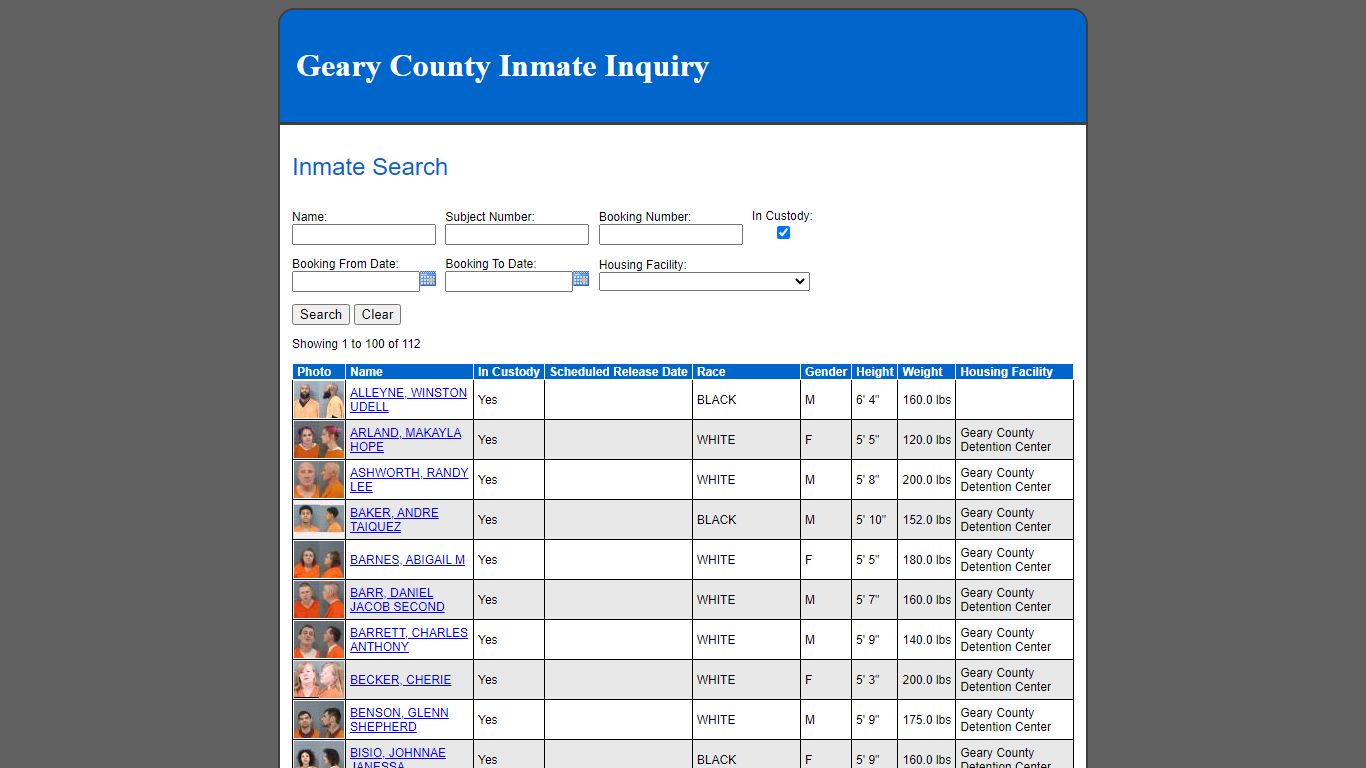 Inmate Search - yourgov.jcks.com